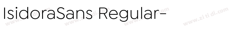 IsidoraSans Regular字体转换